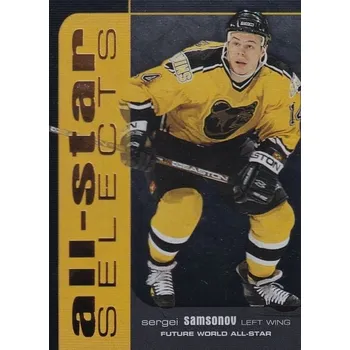 Sběratelská karetní hra insert karta SERGEI SAMSONOV 99-00 BAP Memorabilia All-Star Selects Gold číslo SL-14
