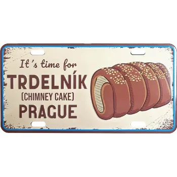 Plechová cedule GiftyCity Plechová cedule Trdelník GiftyCity