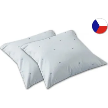 Dekorativní polštářek Damaškový dekorační polštářek 40x40 EXCELLENT DIAMANT Hra vloček šedomodrá