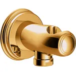 Tres TRES-CLASIC 24218201OR Úchyt ruční sprchy se stěnovou přípojkou vody - Zlato 24K