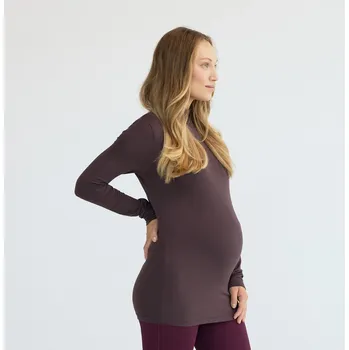 Dámské tričko Reserved - Tričko s dlouhým rukávem a rolákem - tmavě hnědá - 898HD-89X - 898HD-89X-S