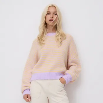 Dámský svetr Reserved - Pruhovaný svetr - vícebarevná - 294GP-MLC - 294GP-MLC-L