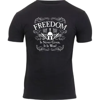 Pánské tričko Tričko Athletic Fit Freedom, Rothco, černé, L