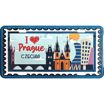 Plechová cedule GiftyCity Plechová cedule I Love Prague GiftyCity