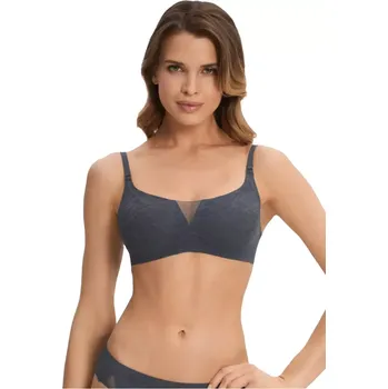 Podprsenka Dámská braletka bez kostice Lacy Skin Marc&André W24-1264 antracit velikost 36