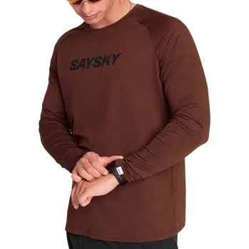 Pánské tričko Triko s dlouhým rukávem Saysky Logo Pace Long Sleeve omrls21c5008-omrls21c5008 Velikost XL