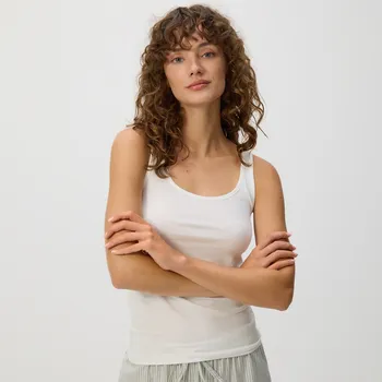 Dámské tričko Reserved - Top s ramínky 2 kusy - krémová - 009HE-01X - 009HE-01X-XL