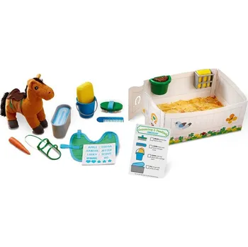 Hračka pro nejmenší Melissa & Doug Péče o koně - hrací sada