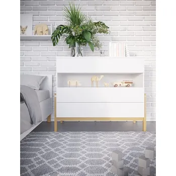 Dětská skříň Komoda Viktor - bílá