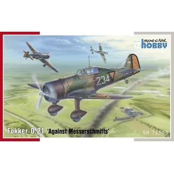 Plastikový model Fokker D.21"Against Messerschmitts" 1/72