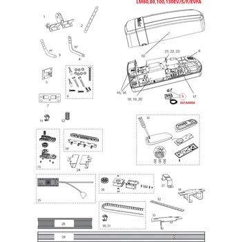Příslušenství pro stavební techniku LiftMaster by Chamberlain 041A4004 mikrospínač koncové polohy pohybu
