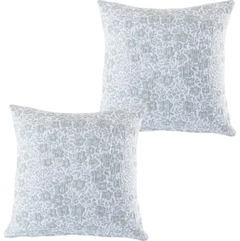 Dekorativní polštářek Sada 2 ks povlaků na polštářky DITA zelená 40 x 40 cm