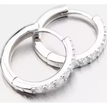 Náušnice Dámské náušnice stříbro 925 zirkon kruhy PKL-2277