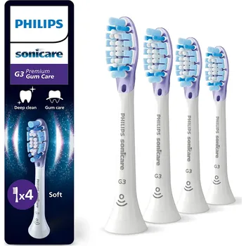 Náhradní hlavice k elektrickému kartáčku Philips Sonicare Premium Gum Care, Balení 4 ks hlavic kartáčku, HX9054/87 + dárek a doprava zdarma