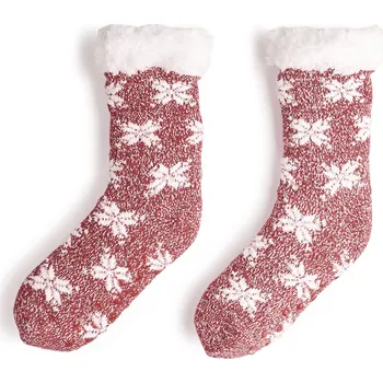 Dámské ponožky GATE Zateplené protiskluzové ponožky 35-38 624-1774/55 Červená