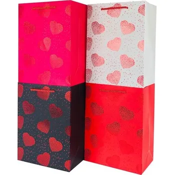 Dárková taška Papírová dárková taška TORO 32x26x12cm MIX srdce 268320