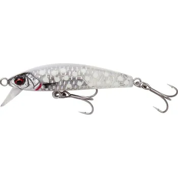 Umělá nástraha Savage Gear Wobler Gravity Minnow Sinking Crystal White Glow 6 cm 12 g