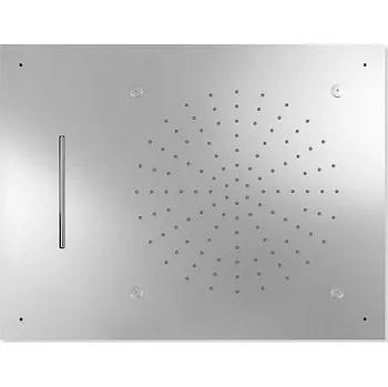 Sprchová hlavice Tres 29997101 Stropní sprchové kropítko z nerez. oceli, proti usaz. vod. kamene - s funkcí Kaskáda/mlha