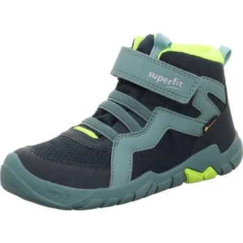 Chlapecké polobotky Dětská celoroční barefit obuv Superfit TRACE GTX Green/Yellow 1-006034-7000 - 28