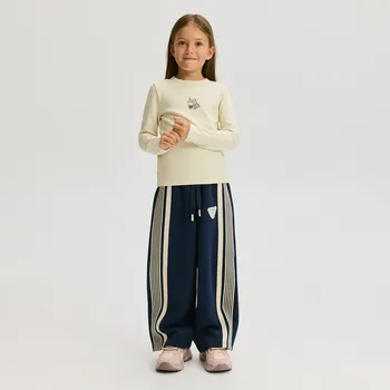 Reserved - Teplákové kalhoty s lampasem - tmavomodrá - 070FG-59X - 070FG-59X-122