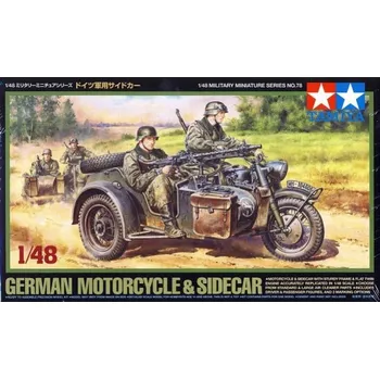 Modelářství German bike & sidecar 1/48