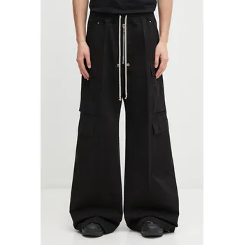 Pánské kalhoty Kalhoty Rick Owens DRKSHDW Double Cargo Jumbo Belas, L, černá, 99X