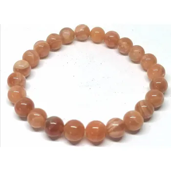 Náramek Sluneční kámen AA kvalita – exklusivní 8mm korálky plné sluneční energie