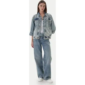 Pánská casual bunda Mustang Jeansová bunda Arcata 1016944 Modrá Loose Fit S