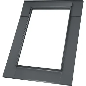 Okno Lemování SKYLIGHT PLUS / SUPRO Rozměry střešního okna: 55x78, Barva exteriéru: Šedá RAL 7043, Typ lemování: Hladké krytiny P