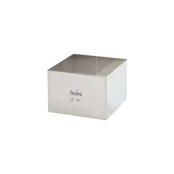 Forma na pečení Dortový ráfek nerezový čtverec 18x18x6cm - Decora