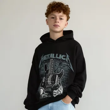 Chlapecká mikina Reserved - Mikina s motivem Metallica - černý - 936FJ-99X - 936FJ-99X-164
