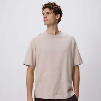 Reserved - Bavlněné boxy tričko - béžová - 456EX-08X - 456EX-08X-XXL