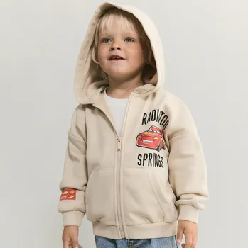 Chlapecká mikina Reserved - Mikina Cars - béžová - 003FK-08X - 003FK-08X-80