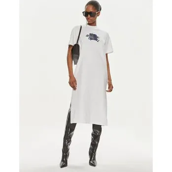 Dámské šaty Karl Lagerfeld Jeans Každodenní šaty 241J1300 Bílá Regular Fit S
