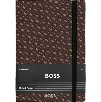 Zápisník Zápisník BOSS Monogram A5 hnědá barva HNH412XL 89X
