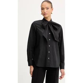 Bavlněná košile Karl Lagerfeld A4W11009 černá 99X, vel. 40