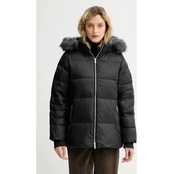 Péřová bunda Calvin Klein černá barva, zimní, LV044D544G 99X, vel. XS