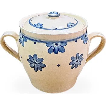 Hrnec DB sádlák 3,5L světlý - kameninový hrnec na sádlo (ruční výroba) 19 cm