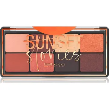 Oční stíny bellaoggi Sunset Stories paleta očních stínů 8 barev odstín Deep Nude 9.5 g