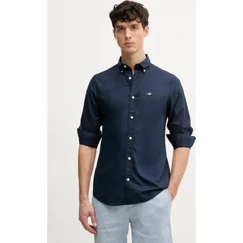 Pánská košile Bavlněná košile Gant 3000102 námořnická modř 59A, vel. S