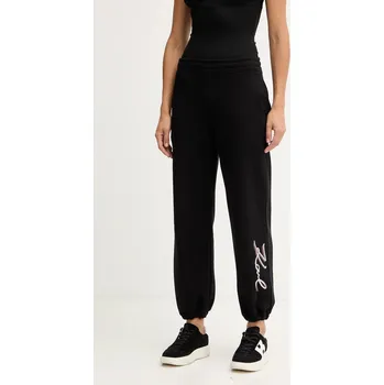 Bavlněné tepláky Karl Lagerfeld A4W10141 šedá 90X, vel. XL