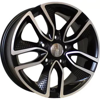 Alu kolo Alu kola Racing Line B5087, 15x6.5 5x108 ET45, černá matná + leštění