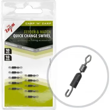 Carp Zoom Obratlík rychloupínací s převlekem - 10 ks/vel.18