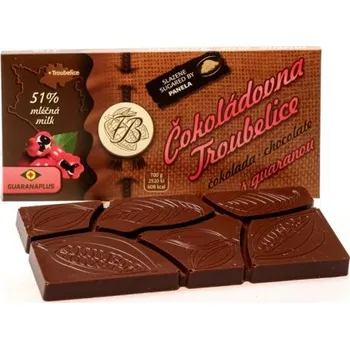 Čokoláda Čokoládovna Troubelice Čokoláda mléčná 51% s GUARANOU, 45 g