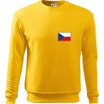 Pánská mikina Česká republika - Vlajka malá - Mikina Essential pánská - 3XL ( Žlutá )
