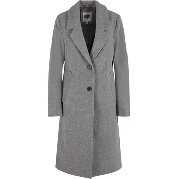 Dámský kabát Kabát Urban Classics Ladies Basic Coat Dark Grey Melange M