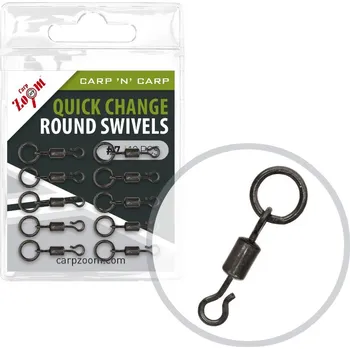 Carp Zoom Rychlovýměnný obratlík Quick Change Ring Swivel - 10 ks/vel.7