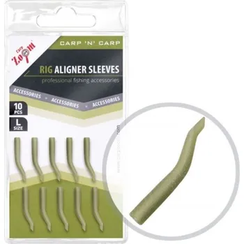 Carp Zoom Rovnátko Rig Aligner Sleeve - 10 ks/zelená matná/vel.L