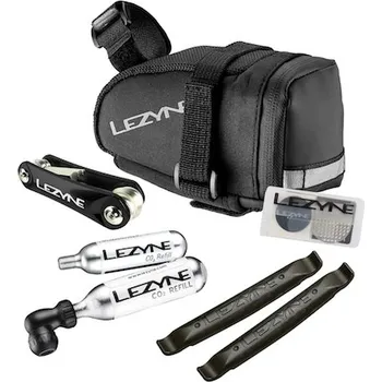 brašna na kolo Lezyne M - CADDY CO2 KIT BLACK/BLACK Velikost: M