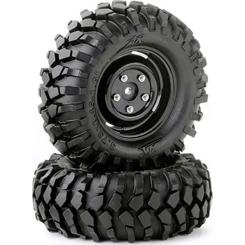 RC náhradní díl Pneumatiky + disky Crawler 96mm, černé, 2ks